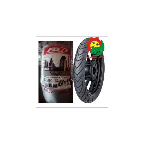 FDR BAN LUAR 80/80-14 TUBLES GENZI