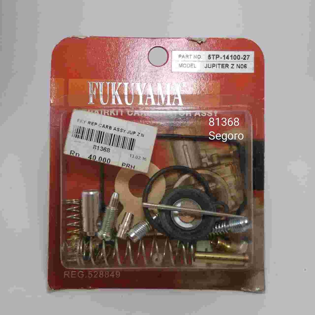 FUKUYAMA REPAIR KIT CARB ASSY JUP Z N