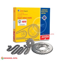 [80890] ASPIRA GEAR SET MEGAPRO N/H2-412PA-KYE-1100